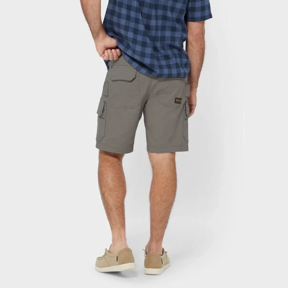 Duluth Trading Co DuluthFlex Fire Hose Relaxed Fit 9 Cargo Shorts Gray